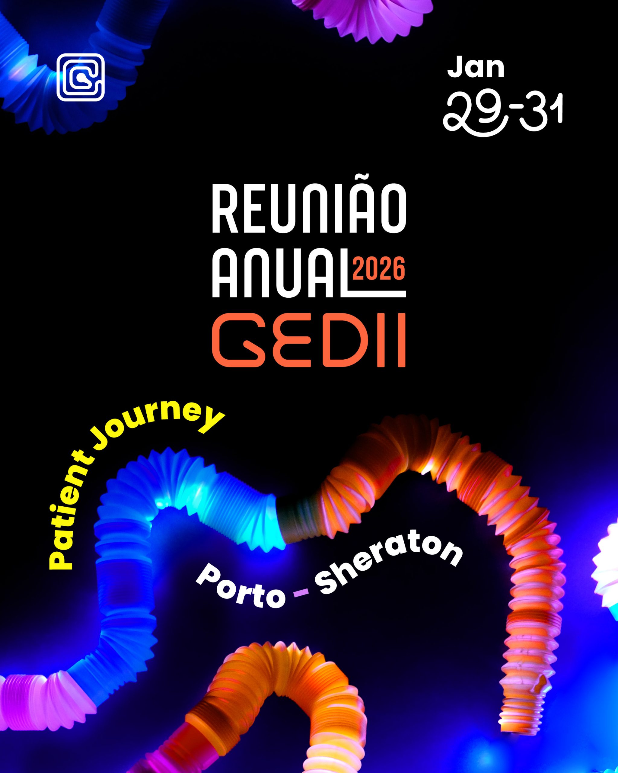 Reunião Anual 2026 of Gedii - image of guts in dark background