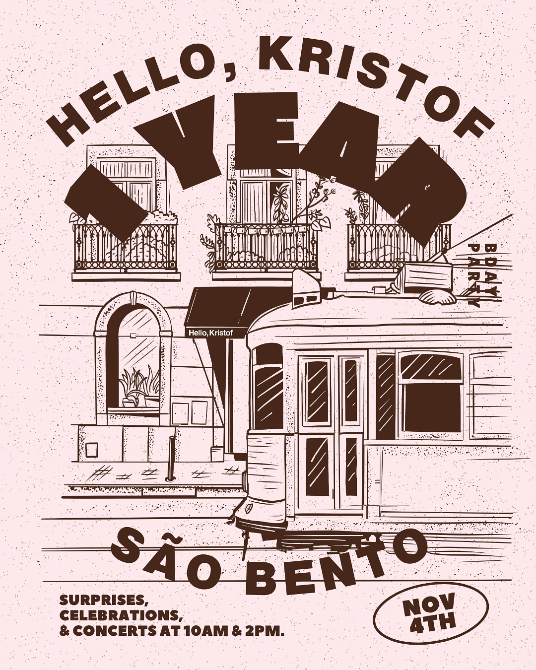 Hello Kristof 1st anniversary 